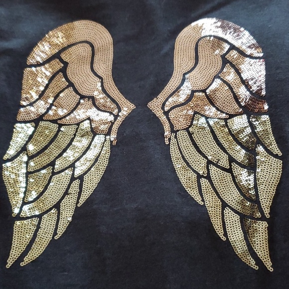 Victoria's Secret Tops - VS Bling Angel Wing Full Zip Hoodie